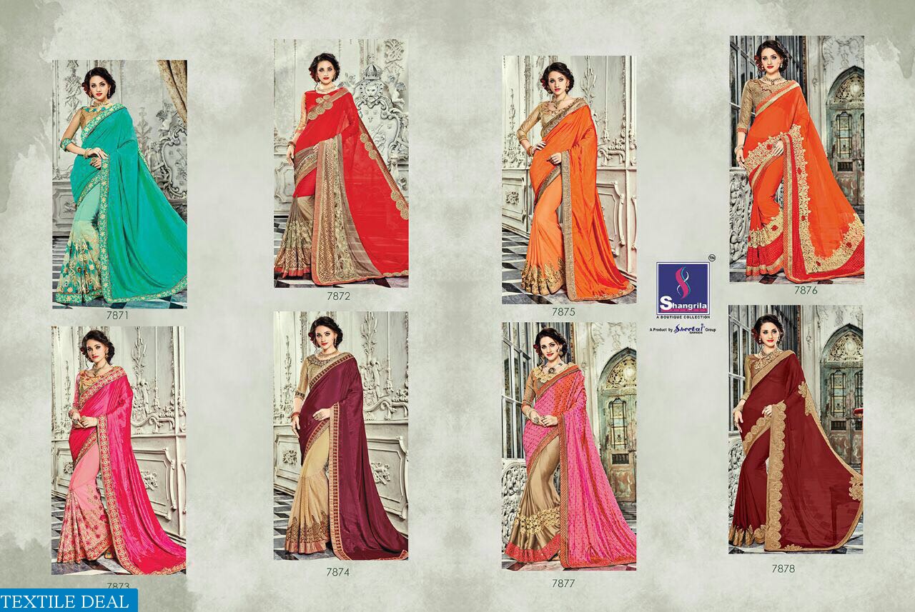 Shangrila paris rose vol-2 Wholesale party-wear Ethnic Saree
